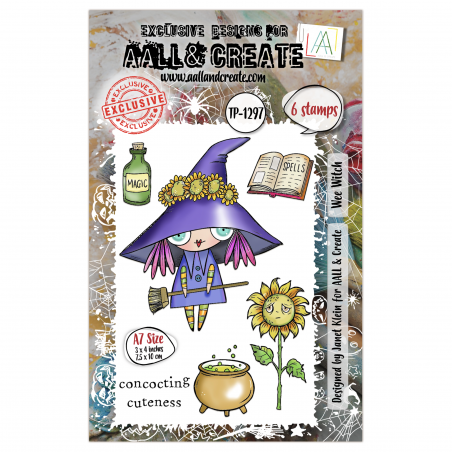 Tampon Clear - 1297 - Wee Witch - AALL and Create Tampon Clear - 1297 - Wee Witch - AALL and Create