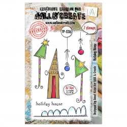 Tampon Clear - 1316 - Holiday House - AALL and Create 