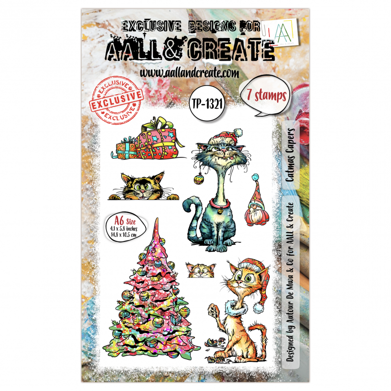 Tampon Clear - 1321 - Catmas Capers - AALL and Create 