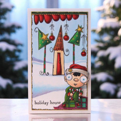 Tampon Clear - 1316 - Holiday House - AALL and Create 