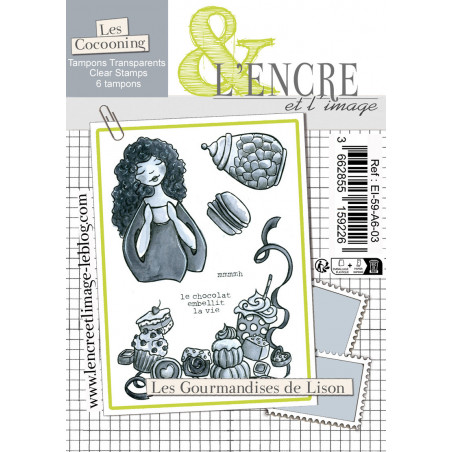 Tampon clear - Les Gourmandises de Lison - L'Encre et l'Image 