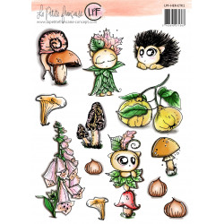 Motifs à découper: Collection Châtaignes et hérisson - La Petite Francaise 