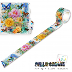 MT-145 - Masking Tape - Flora Whispers (Layer-It-Up!) - AALL and Create 