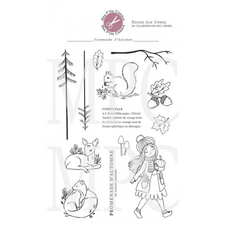 Tampons planche Promenade d'Automne - Mes Ptits Ciseaux 