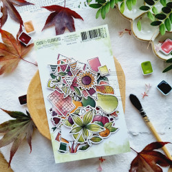 DIE-CUTS CUEILLETTE D'AUTOMNE BOI124 - Chou and flowers 