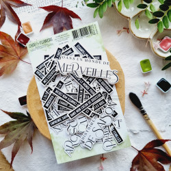 DIE-CUTS MOTS D'AUTOMNE BOI125 - Chou and flowers 