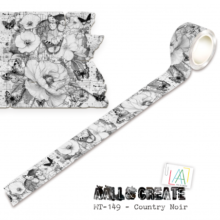MT-149 - Masking Tape - Country Noir - AALL and Create  MT-149 - Masking Tape - Country Noir - AALL and Create