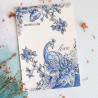 Tampon Clear :  Le paon  - Chou and flowers