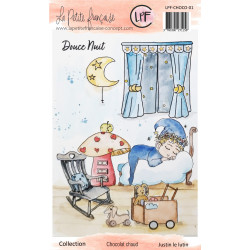 Tampon clear : Collection Chocolat chaud - Justin le lutin- La Petite Francaise 