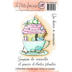 Tampon clear : Collection Chocolat chaud - Etoile et cannelle- La Petite Francaise 