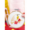 Kit Broderie - Oiseau printanier - French Kit