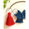 Kit Macramé Pendentifs - Noeuds et Pompon - French Kit 