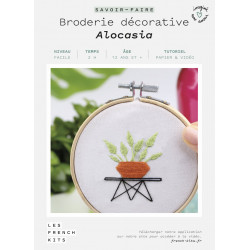 Kit Broderie Green - Alocasia - French Kit