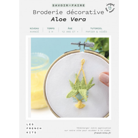 Kit Broderie Green - Aloe Vera - French Kit  Kit Broderie Green - Aloe Vera - French Kit