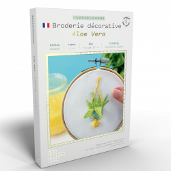 Kit Broderie Green - Aloe Vera - French Kit 