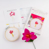 Kit Broderie Fleur - French Kit  Kit Broderie Fleur - French Kit