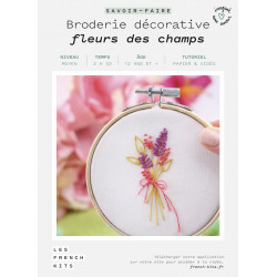 Kit Broderie Fleurs des champs - French Kit