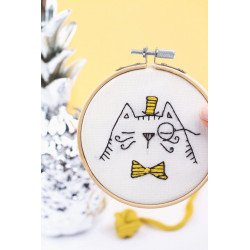 Kit Broderie Monsieur Chat - French Kit 