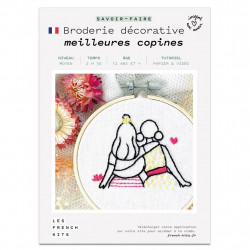 Kit Broderie - Meilleures copines - French Kit