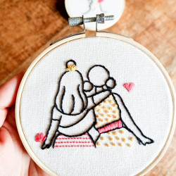 Kit Broderie - Meilleures copines - French Kit 