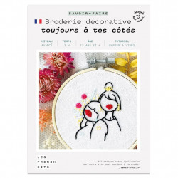 Kit Broderie -Toujours à tes cotés - French Kit