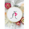 Kit Broderie - Premier baiser - French Kit  Kit Broderie - Premier baiser - French Kit