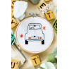 Kit Broderie - 2CV du bonheur - French Kit  Kit Broderie - 2CV du bonheur - French Kit