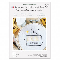 Kit Broderie - Le poste de radio - French Kit