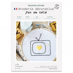 Kit Broderie - Fan de tv - French Kit 