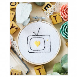 Kit Broderie - Fan de tv - French Kit 