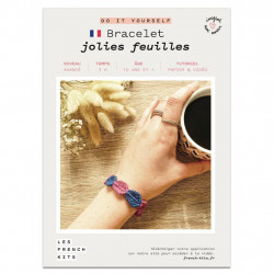 Kit Macramé Bracelet - Jolies Feuilles - French Kit