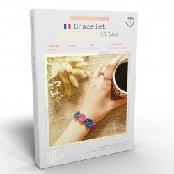 Kit Macramé Bracelet - Jolies Feuilles - French Kit 
