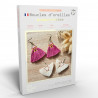 Kit Macramé Boucles d'oreilles - Pompons - French Kit 