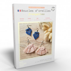 Kit Macramé Boucles d'oreilles - Franges - French Kit 