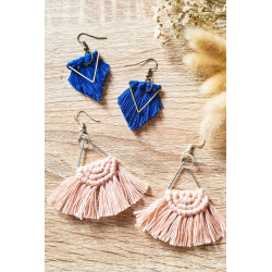 Kit Macramé Boucles d'oreilles - Franges - French Kit 