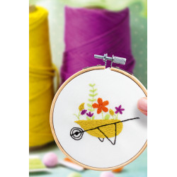 Kit Broderie décorative - Brouette végétale - French Kit