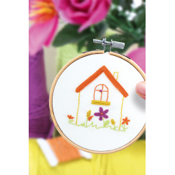 Kit Broderie décorative - Maison fleurie - French Kit