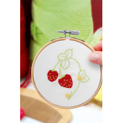 Kit Broderie décorative - Fraisier - French Kit