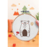K-0135 - Broderie décorative - Ours - French Kit  K-0135 - Broderie décorative - Ours - French Kit