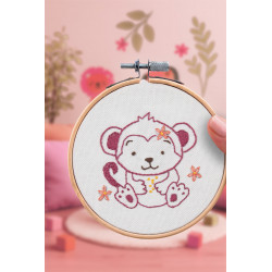 K-0138 - Broderie décorative - Singe - French Kit