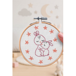 K-0141 - Broderie décorative - Lapins - French Kit