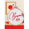 K-0145 - Broderie décorative - Bisou - French Kit 