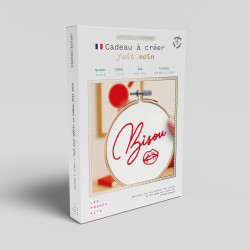 K-0145 - Broderie décorative - Bisou - French Kit 