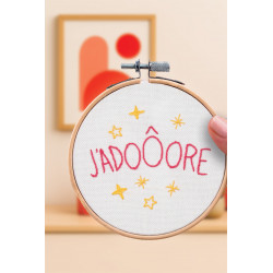 K-0151 - Broderie décorative- J'adooore - French Kit