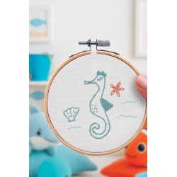 K-0137 - Broderie décorative - Hippocampe - French Kit