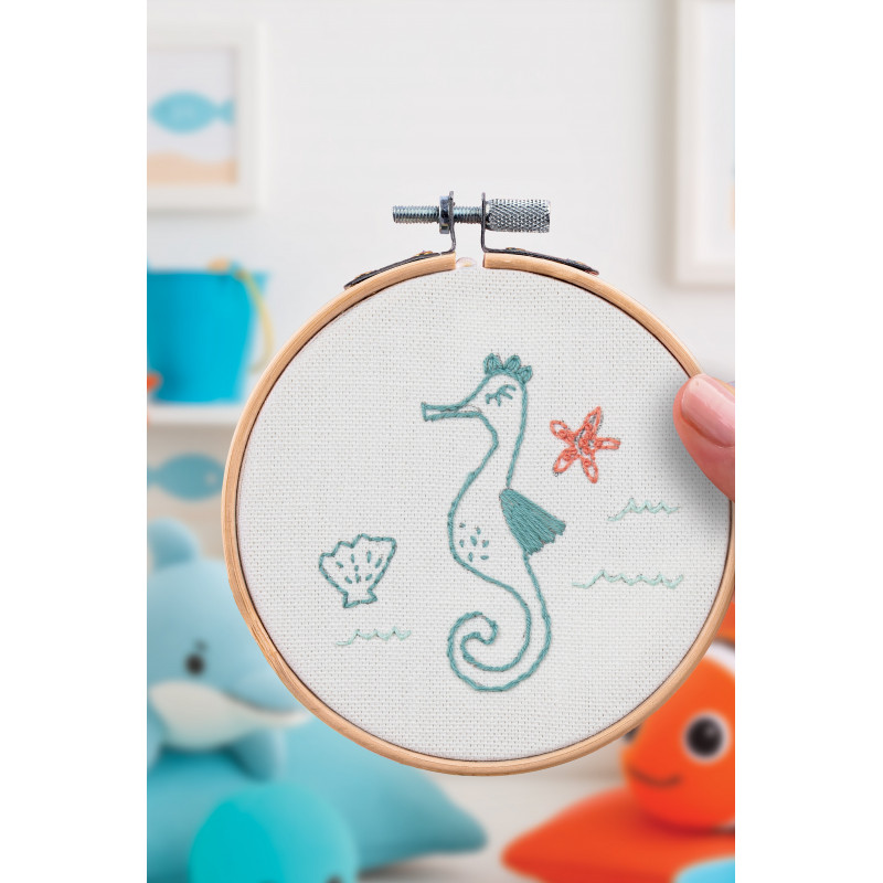 K-0137 - Broderie décorative - Hippocampe - French Kit  K-0137 - Broderie décorative - Hippocampe - French Kit