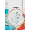 K-0137 - Broderie décorative - Hippocampe - French Kit  K-0137 - Broderie décorative - Hippocampe - French Kit