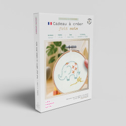 K-0136 - Broderie décorative - Éléphant - French Kit 