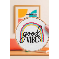 K-0154 - Broderie décorative - Good Vibes - French Kit