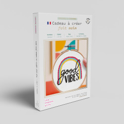K-0154 - Broderie décorative - Good Vibes - French Kit 
